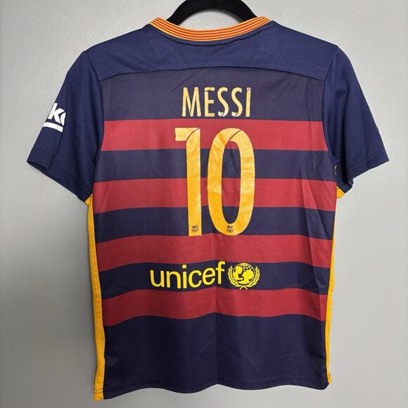 Nike 2015/16 Messi 10 Youth FC Barcelona Soccer Football Jersey Kit 28 XS Mens - Picture 1 of 10
